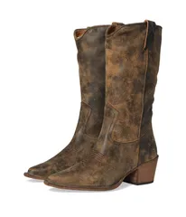 スティーブ マデン レディース シューズ ブーツ・レインブーツ Steve Madden Albany Brown Distressed ブラウン
