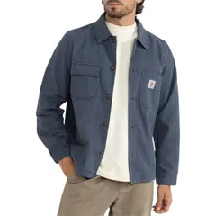 リズム メンズ トップス シャツ Rhythm Hickory Stripe Work Shirt Mens Navy ネイビーのサムネイル