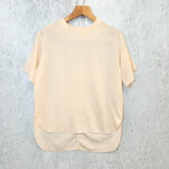 un dix cors アンディコール Ｔシャツ プルオーバー カットソー 無地 アイボリー Fサイズ ◎、□〇☆のサムネイル