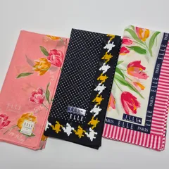 【新品】ELLE レディースハンカチ 3枚セット