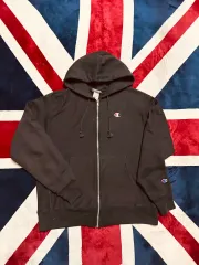 Champion リバースウィーブ / 黒 起毛 WHO ジップアップ / L サイズ 出品