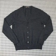 ユニクロ ウール100% 薄い カーディガン メンズ95サイズ