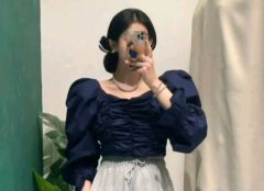 ダブルスタンダードクロージング 多色プリーツハイネックブラウス 