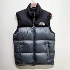 THE NORTH FACE ザノースフェイス 700ヌプシダウンベストアウター ジャケット グレー XSのサムネイル