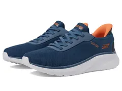 スケッチャーズ メンズ シューズ スニーカー BOBS from SKECHERS Hands Free SlipIns Squad Chaos Solid Tour Navy Multi ネイビー