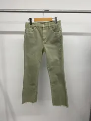 レディース マッシモ ドゥッティ カッティング スリット オリーブ カーキ デニム パンツ ジーンズのサムネイル