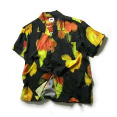 アニエスベーオム｜CHEMISE 極楽鳥花 フォトプリントオープンカラー 