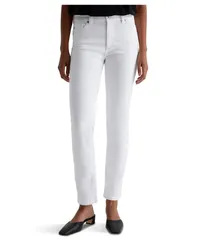 エージージーンズ レディース ボトムス デニムパンツ AG Jeans Mari MidRise Slim Straight Jeans White ホワイト