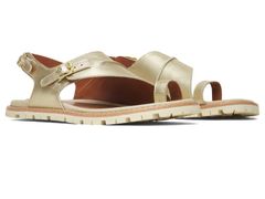 メレル レディース シューズ サンダル トール Merrell Haven Metallic Backstrap Burlap メタリック