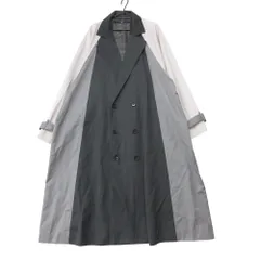 美品 21aw NO ID. ノーアイディ トレンチコート ロング丈 ダブルブレスト ジャケット オーバーサイズ 849006-728C グレー ONE メンズ 【中古】のサムネイル