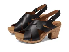 コブ ヒル レディース シューズ ヒール Cobb Hill Alleah Sling Black Leather ブラック