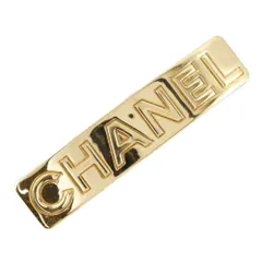 【CHANEL】シャネル ロゴ ヴィンテージ 金メッキ ゴールド 97A レディース バレッタ