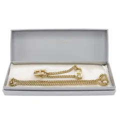 【Dior】クリスチャンディオール ブレスレットセット CDロゴ 金メッキ レディース 21.1g ネックレス