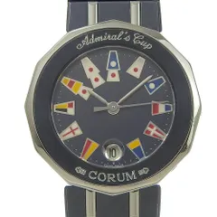 【CORUM】コルム アドミラルズカップ 39.610.30 V050 ステンレススチール×ガンブルー ネイビー/シルバー クオーツ アナログ表示 レディース ネイビー文字盤 腕時計のサムネイル