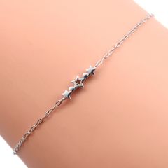 スタージュエリー ムーンセッティング ブレスレット K18WG 0.03ct