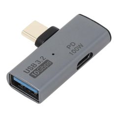 アイネックス USBアダプタ Cオス - Aメス 横L型 10Gbps PD100Wポート付 ADV-131