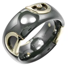 【Damiani】ダミアーニ Dアイコン セラミック×K18イエローゴールド×ダイヤモンド 19号 メンズ 10.6g リング・指輪のサムネイル