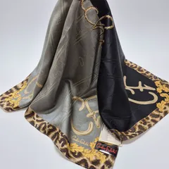 【新品】Carlos Falchi シルク混合ハンカチ 大判サイズ ミニスカーフのサムネイル