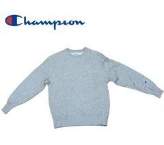 ✨極美品✨Champion チャンピオン スウェット トレーナー グレー S ワンポイントロゴ クルーネック 定番