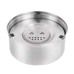 ☆ 304ステンレス ☆ 水飲み器 給水器 304ステンレス製1L大容量  水飲み器 給水器 1L 大容量 ボウル 食器 水入れ 水飲み 浮き蓋式 浮き蓋 犬用食器 犬用 猫用食器 猫用 水やり用品 ステンレス製 ステンレス 犬 いぬ イヌ 猫 ネコ ねこのサムネイル