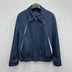 新品 URU ジップアップ チェック ブルゾン ジャケット M メンズ