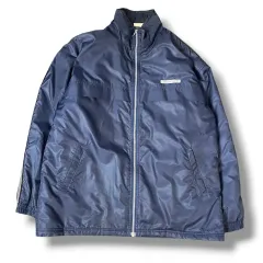 アシックス ミニロゴ 90s オールドスクール ネイビー WHO ダウン ウィンドブレーカー
