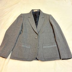 100%カシミヤです‼️グレー テーラードジャケット - メルカリ