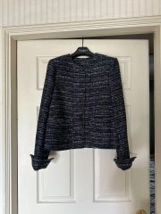 claudie pierlot ハウンドトゥースクロップドジャケット サイズ36