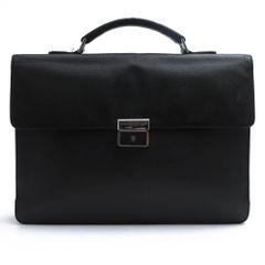 YSL イヴサンローラン 本革 ビジネスバッグ ブリーフケース ブラック YSL イヴサンローラン 本革 ビジネスバッグ ブリーフケース ブラック
