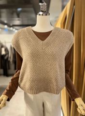 CABaN キャバン コットン カシミヤ ノースリーブ 半袖 ニット - メルカリ