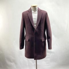 美品GANNIカーブシルエットウールコート32ネイビー - メルカリ