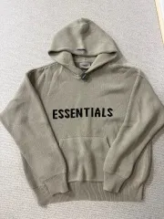 フィアオブゴッド エッセンシャルズ ニット フーディー オリーブ m