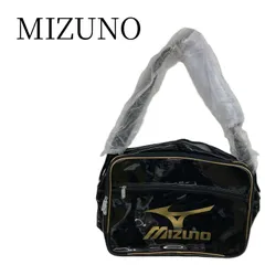 ミズノ MIZUNO エナメルバッグ ショルダーバッグ ブラック ゴールド 黒 金 部活動 スポーツバッグ 通学カバン 習い事 野球 サッカー 陸上 撥水 大容量 メンズ レディース ジュニア キッズ 肩掛け ロゴ 鞄のサムネイル