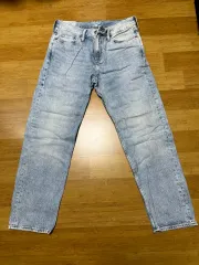 H&M ライトブルー デニム パンツ Relaxed fit 31/30
