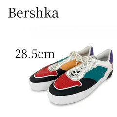 ベルシュカ Bershka スニーカー 28.5cm EU44 マルチカラー 赤 黒 ターコイズ 紫 靴 シューズ ローカット カジュアル ストリート 派手 ビッグサイズ 大きいサイズ 厚底 おしゃれのサムネイル