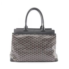ゴヤール GOYARD ハンドバッグ ベルシャスMM ブラック PVCコーティングキャンバス レザー ベルシャスMM レディース Used A