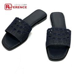 エルメス モカシン ジェントル黒レザーモカシン厚底スリッポン - メルカリ