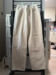 LE 르 29cm 購入 / クリーム ワイド デニムパンツ M
