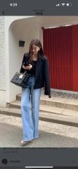 中谷美紀着☆JUNYA WATANABE denim ポンチョ デニムジャケット - メルカリ
