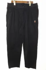 アベイシングエイプ A BATHING APE ONE POINT RELAXED FIT CHINO PANTS BLACK M ワンポイント チノ パンツ チノパン ブラック 【ブランド古着ベクトル】【中古】●260502のサムネイル