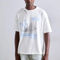 MISBHV モノグラム ロゴ 半袖 Tシャツ ベージュ Lサイズ ミスビヘイブ