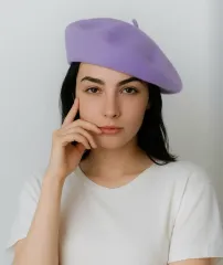 カンゴール ベレー帽 modelaine ラベンダー パープル ベレー帽のサムネイル