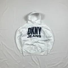 90年代 ドナカラン NEW YORK DKNY JEANS Spellout フーディー Tシャツのサムネイル