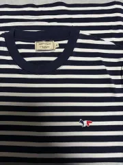 （本当にきれい）メゾンキツネ ストライプ Tシャツ Mのサムネイル