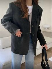 新品☆H& by POOLコーデュロイグレージャケットです - メルカリ