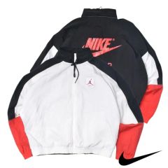 美品AIRJORDANジョーダンハーフジップナイロンジャケットエレファント