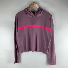 アンダーアーマー パープル クロップド フーディー Tシャツ XL 251007