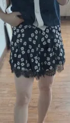 SELF PORTRAIT セルフ・ポートレイト レイ ブラック ミニハーフパンツのサムネイル