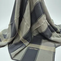 【used品】CALVIN KLEIN レディーススカーフ シルク100%のサムネイル