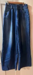 ワイドデニム ズボン